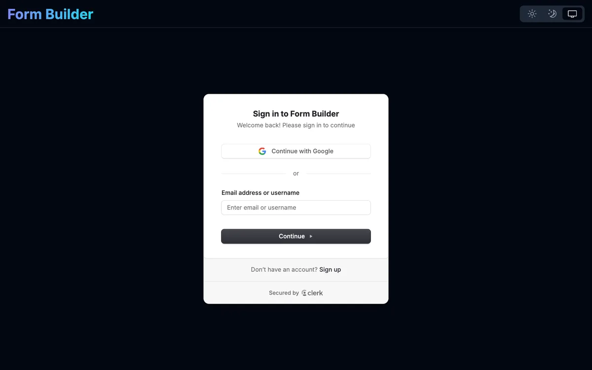 Drag & Drop Form Builder — screenshot